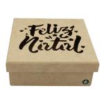 Caixa Feliz Natal 16X16X6CM