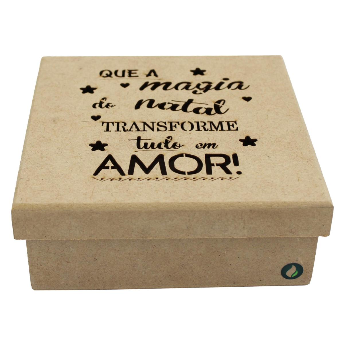 Caixa Magia do Natal 16X16X6CM
