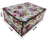 Caixa Organizadora Floral   23X17X9cm Mdf 