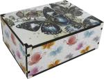 Caixa Organizadora Borboletas  23X17X9cm Mdf