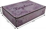 Caixa Organizadora Bijuterias Rosa 29x21x6,5cm mdf 