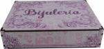 Caixa Organizadora Bijuterias Rosa 29x21x6,5cm mdf 