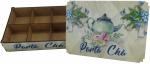 Caixa Organizadora Porta Chá 29x21x6,5cm Mdf 