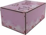 Caixa Organizadora Eu Te Amo Rosa 30x20x14cm Mdf 