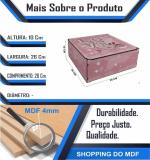 Caixa Organizadora Love  26x26x10cm  Mdf 