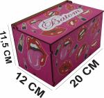 Caixa Organizadora Batom 20x12x12cm mdf 