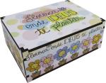 Caixa Organizadora Floresça Onde Deus te plantar 23X17X9cm Mdf
