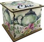 Caixa Organizadora Chá Bule 10x10x8cm Mdf 