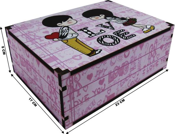 Caixa Organizadora  Love 23X17X9cm Mdf 