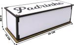 Caixa Organizadora Padrinho 25x10x8cm mdf 