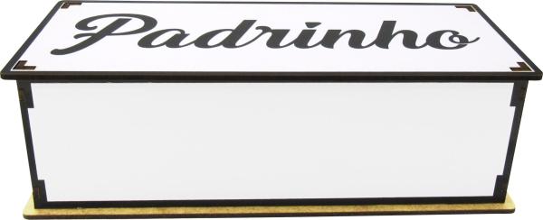 Caixa Organizadora Padrinho 25x10x8cm mdf 
