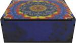 Caixa Organizadora Mandala Roxa   23X17X9cm Mdf 