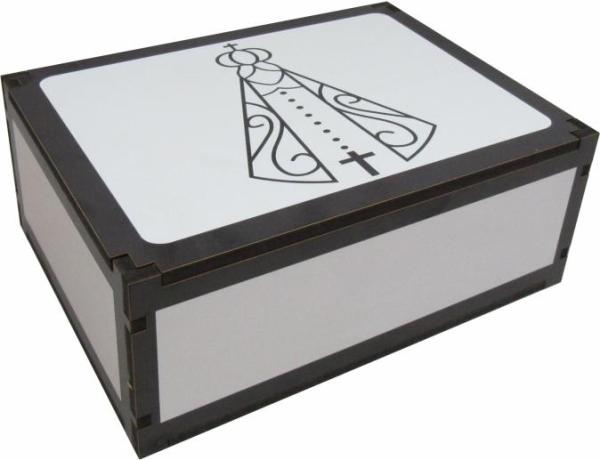Caixa Organizadora Nossa Senhora 23X17X9cm Mdf 