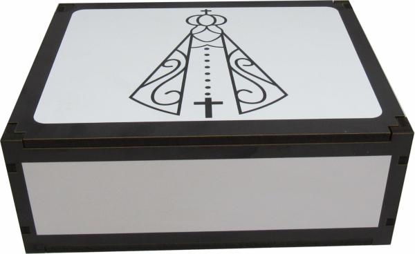 Caixa Organizadora Nossa Senhora 23X17X9cm Mdf 
