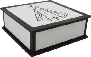 Caixa Organizadora Nossa Senhora 16x16x5,5cm Mdf 