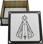 Caixa Organizadora Nossa Senhora 16x16x5,5cm Mdf 