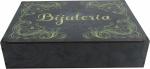 Caixa Organizadora Bijuterias amarela 29x21x6,5cm Mdf 