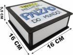 Caixa Organizadora Paizão 16x16x5,5cm Mdf 