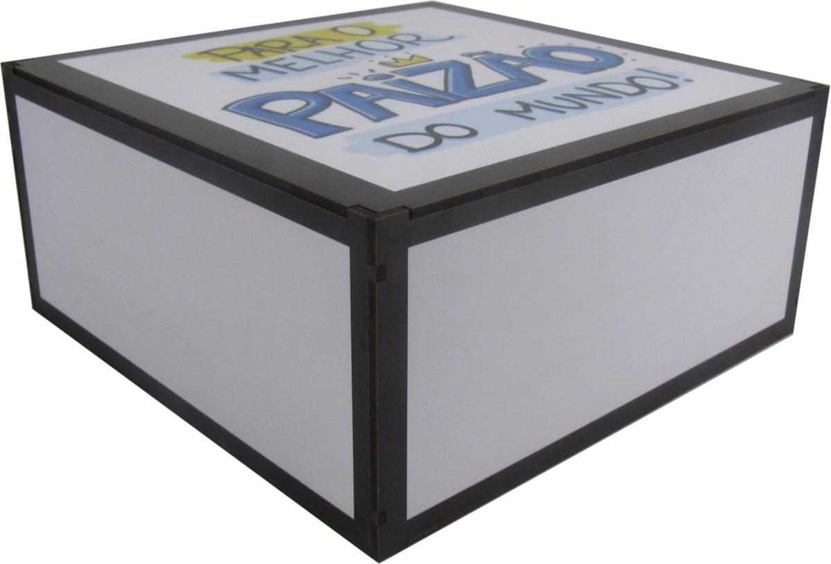 Caixa Organizadora Paizão 30x30x14cm Mdf 