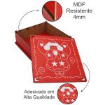 Caixa Organizadora Natal Anjinho 16x16x5,5cm Mdf 