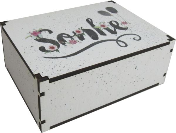 Caixa Organizadora Sonhe 23X17X9 cm Mdf 