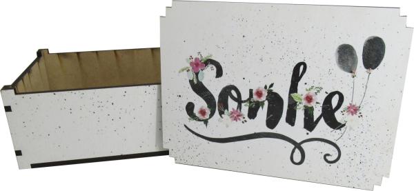 Caixa Organizadora Sonhe 23X17X9 cm Mdf 