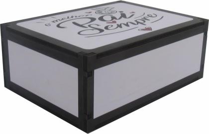 caixa Organizadora Pai Sempre 23X17X9cm Mdf 