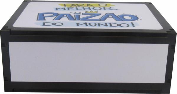 Caixa Organizadora Melhor Paizão do Mundo 23X17X9cm Mdf 