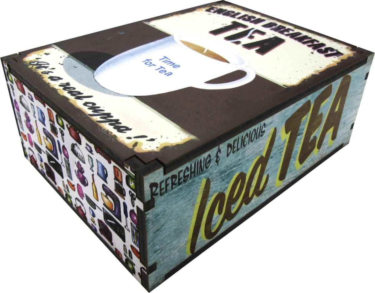 Caixa Organizadora Aced Tea 23X17X9cm Mdf 