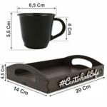 Kit 6 Xícaras Acrílica 