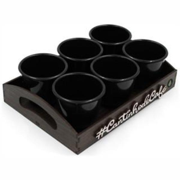 Kit 6 Xícaras Acrílica 