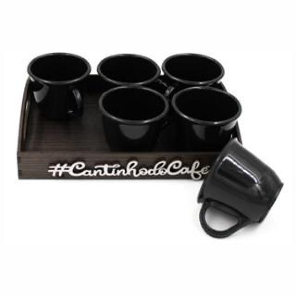 Kit 6 Xícaras Acrílica 