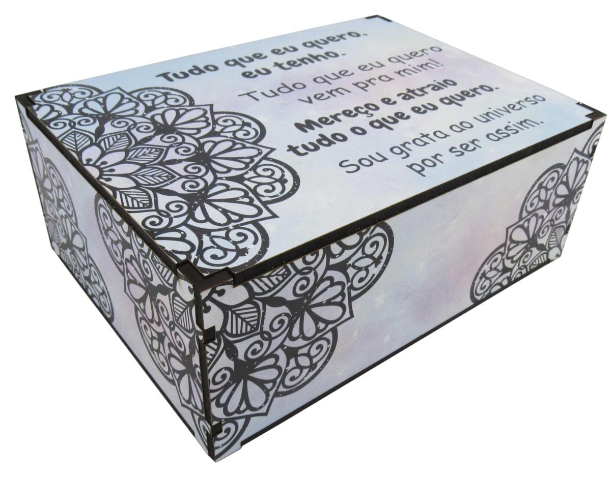 Caixa Organizadora Mantra 23X17X9cm Mdf 