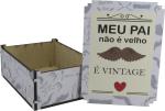 Caixa Organizadora Pai Vintage 23X17X9cm Mdf 