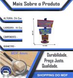 Placa Seta de Mesa Adesivada Faça mais Daquilo Colorida Mdf