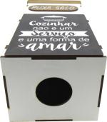 Puxa Saco Decorado Cozinhar Mdf