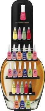 Expositor de Esmalte Laranja  Adesivado
