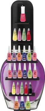Expositor de Esmalte Lilas  Adesivado