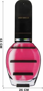 Expositor de Esmalte Rosa  Adesivado