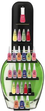 Expositor de Esmalte Verde  Adesivado