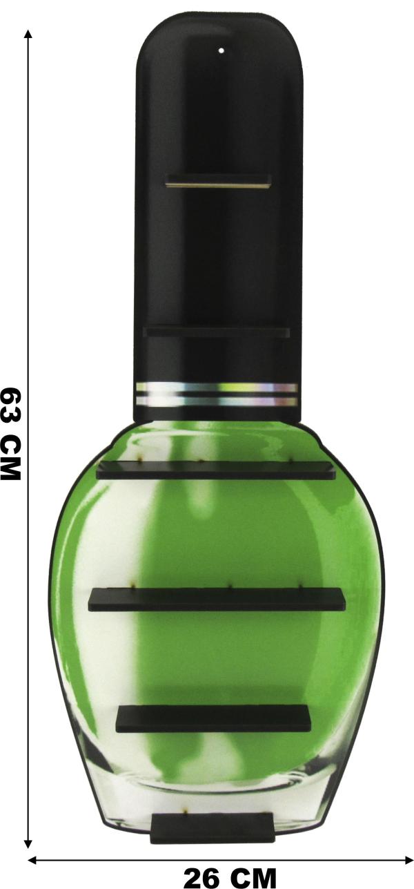 Expositor de Esmalte Verde  Adesivado