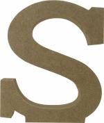 Letra S Individual de Mesa Mdf 15 cm