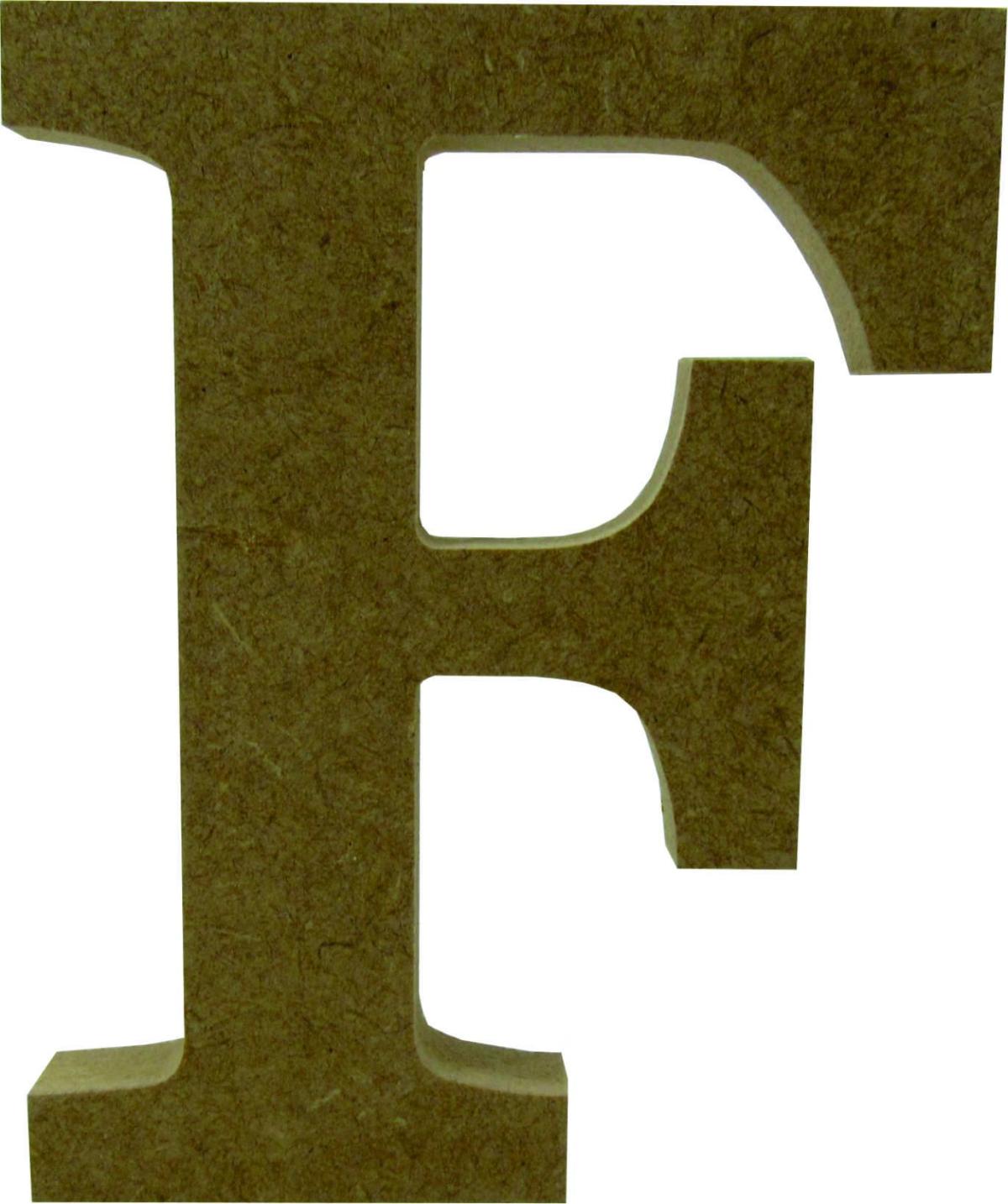 Letra F Individual de Mesa Mdf 15 cm
