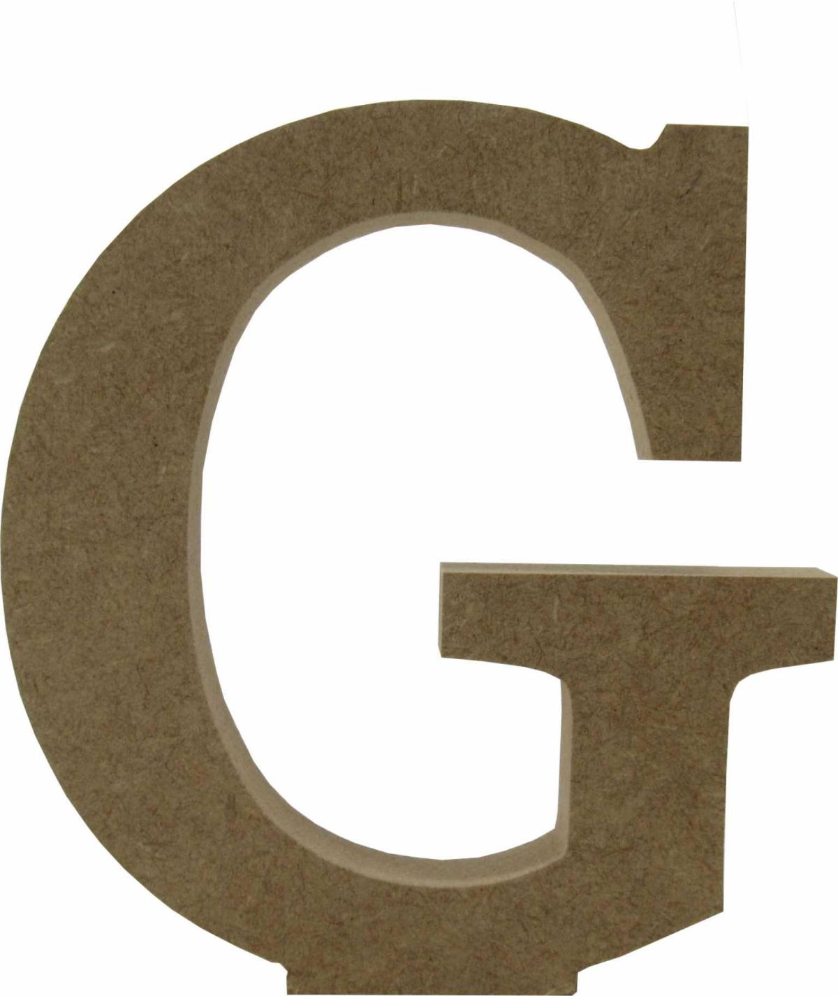 Letra G Individual de Mesa Mdf 15 cm