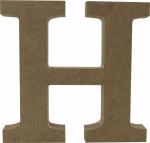 Letra H Individual de Mesa Mdf 15 cm
