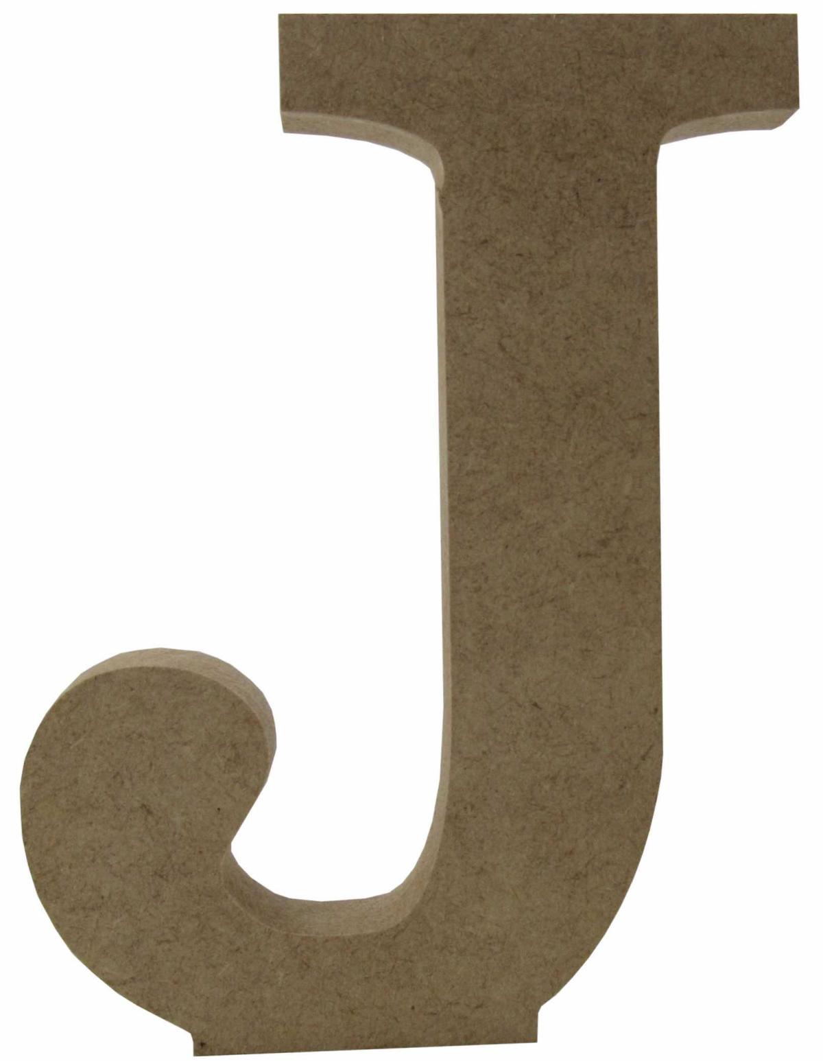 Letra J Individual de Mesa Mdf 15 cm