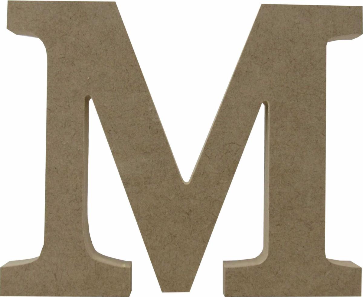Letra M Individual de Mesa Mdf 15 cm