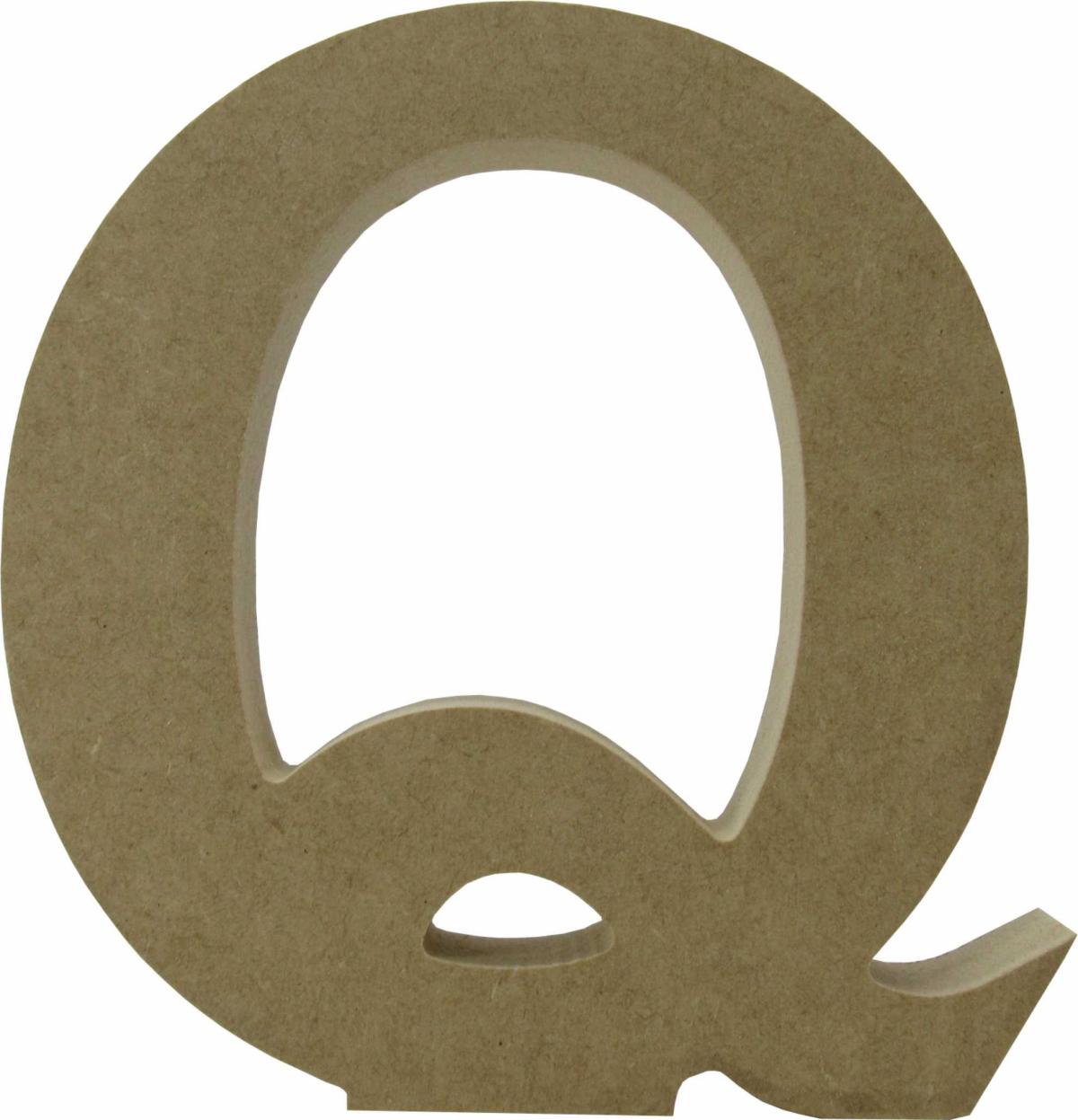Letra Q Individual de Mesa Mdf 15 cm