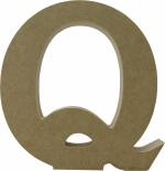 Letra Q Individual de Mesa Mdf 15 cm