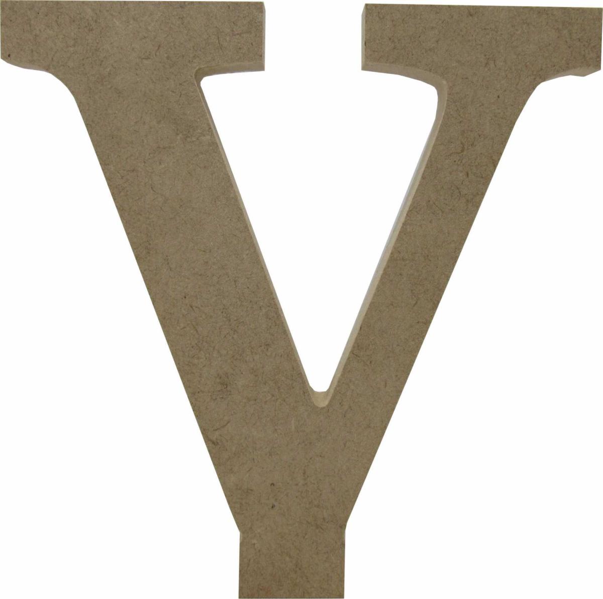 Letra V Individual de Mesa Mdf 15 cm